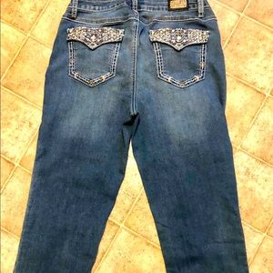 Earl Jean Capri With bling on pockets.